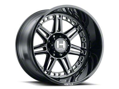 Hostile Lunatic Blade Cut 8-Lug Wheel; 22x12; -44mm Offset (10-18 RAM 3500 SRW)