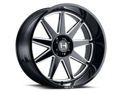 Hostile Omega Blade Cut 8-Lug Wheel; 20x10; -19mm Offset (10-18 RAM 3500 SRW)