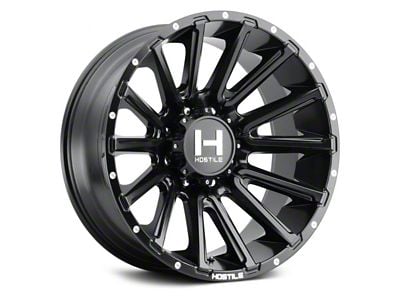 Hostile Typhoon Asphalt 8-Lug Wheel; 22x10; -25mm Offset (10-18 RAM 3500 SRW)