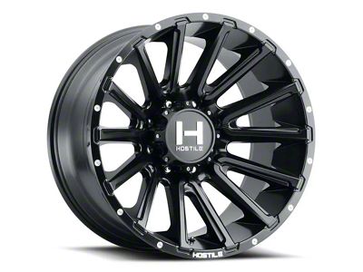 Hostile Typhoon Asphalt 8-Lug Wheel; 22x12; -44mm Offset (10-18 RAM 3500 SRW)