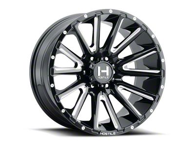 Hostile Typhoon Blade Cut 8-Lug Wheel; 24x12; -44mm Offset (11-16 F-350 Super Duty SRW)