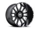 Hostile Gauntlet Asphalt 8-Lug Wheel; 22x14; -76mm Offset (15-19 Sierra 2500 HD)