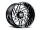 Hostile Jigsaw Blade Cut 8-Lug Wheel; 22x14; -76mm Offset (15-19 Sierra 2500 HD)