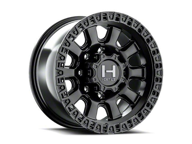 Hostile Crawler Asphalt 8-Lug Wheel; 17x9; 0mm Offset (15-19 Silverado 2500 HD)