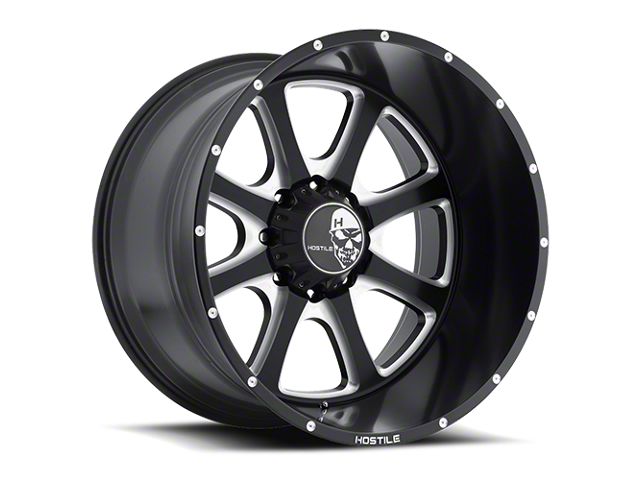 Hostile Exile Blade Cut 8-Lug Wheel; 20x12; -44mm Offset (15-19 Silverado 2500 HD)