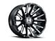 Hostile Typhoon Blade Cut 8-Lug Wheel; 22x12; -44mm Offset (15-19 Silverado 2500 HD)