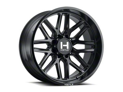 Hostile Vulcan Asphalt 8-Lug Wheel; 20x10; -19mm Offset (15-19 Silverado 2500 HD)