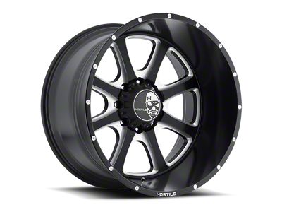 Hostile Exile Blade Cut 8-Lug Wheel; 20x12; -44mm Offset (15-19 Silverado 3500 HD SRW)