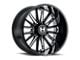 Hostile Predator Blade Cut 8-Lug Wheel; 22x12; -44mm Offset (15-19 Silverado 3500 HD SRW)