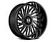 Hostile Syclone Asphalt 8-Lug Wheel; 22x12; -44mm Offset (15-19 Silverado 3500 HD SRW)