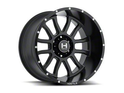 Hostile Gauntlet Asphalt 6-Lug Wheel; 20x9; 0mm Offset (15-20 Yukon)