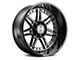 Hostile Lunatic Blade Cut 6-Lug Wheel; 20x9; 12mm Offset (2024 Ranger)