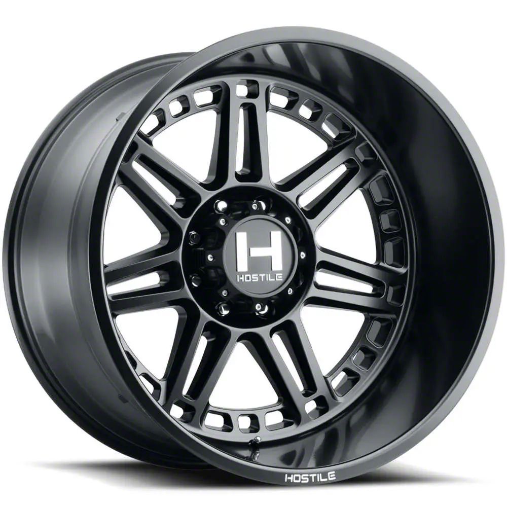 Hostile RAM 3500 Lunatic Asphalt 8-Lug Wheel; 20x10; -19mm Offset H124 ...