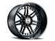 Hostile Lunatic Asphalt 8-Lug Wheel; 22x12; -44mm Offset (94-02 RAM 3500 SRW)