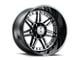 Hostile Lunatic Blade Cut 8-Lug Wheel; 20x9; 12mm Offset (94-02 RAM 3500 SRW)