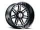 Hostile Lunatic Blade Cut 8-Lug Wheel; 22x12; -44mm Offset (94-02 RAM 3500 SRW)