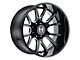 Hostile Rage Blade Cut 8-Lug Wheel; 22x12; -44mm Offset (94-02 RAM 3500 SRW)