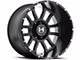 Hostile Gaunlet Asphalt 8-Lug Wheel; 20x12; -44mm Offset (06-08 RAM 1500 Mega Cab)