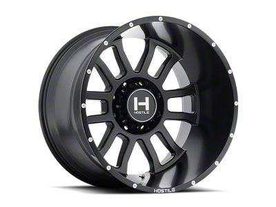 Hostile Gauntlet Asphalt 8-Lug Wheel; 22x14; -76mm Offset (20-24 Sierra 2500 HD)