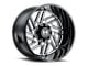 Hostile Jigsaw Blade Cut 8-Lug Wheel; 22x14; -76mm Offset (20-24 Sierra 2500 HD)