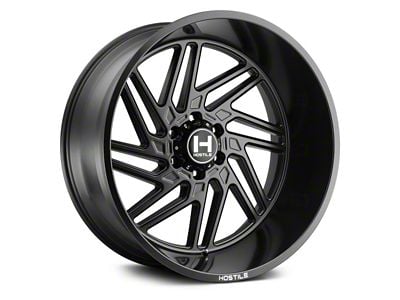 Hostile Jigsaw Asphalt 6-Lug Wheel; 20x10; -19mm Offset (19-24 Silverado 1500)