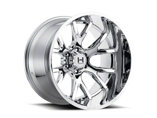 Hostile Rage Armor Plated 6-Lug Wheel; 24x14; -76mm Offset (19-24 Silverado 1500)