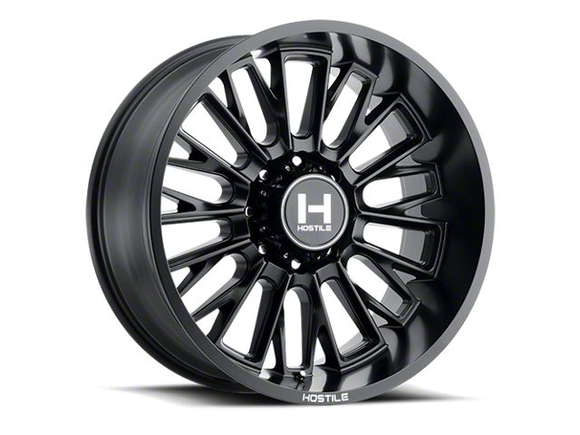 Hostile Fury Asphalt 8-Lug Wheel; 20x12; -44mm Offset (07-10 Silverado 2500 HD)