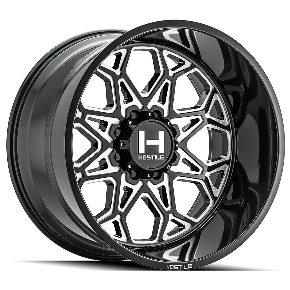 Hostile Silverado 3500 Anvil Blade Cut 8-Lug Wheel; 22x10; -25mm Offset ...