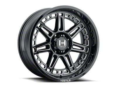 Hostile Lunatic Blade Cut 8-Lug Wheel; 24x14; -76mm Offset (07-10 Silverado 3500 HD SRW)