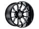 Hostile Rage Blade Cut 8-Lug Wheel; 22x10; -25mm Offset (07-10 Silverado 3500 HD SRW)