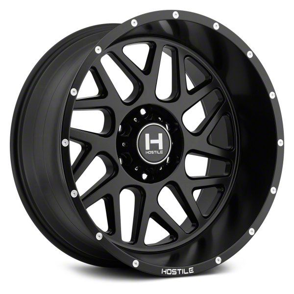 Hostile Silverado 3500 Sprocket Asphalt 8-Lug Wheel; 22x14; -76mm ...