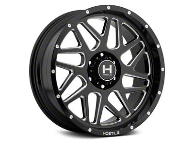 Hostile Sprocket Blade Cut 8-Lug Wheel; 22x10; -25mm Offset (07-10 Silverado 3500 HD SRW)