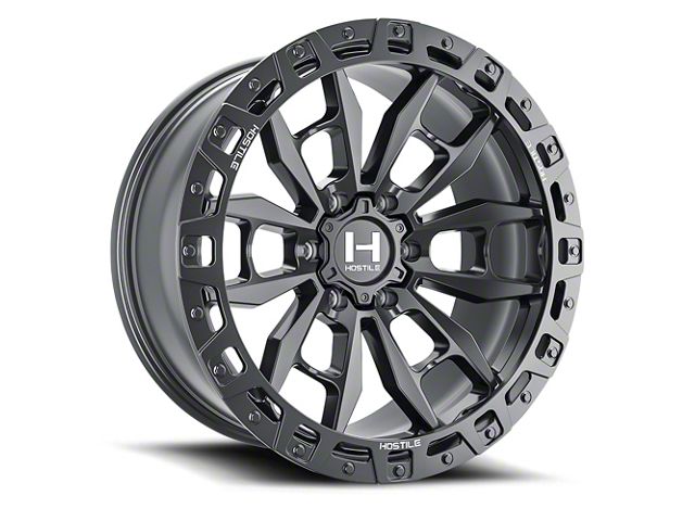 Hostile Crandon Asphalt 6-Lug Wheel; 20x9; -12mm Offset (21-24 Tahoe)