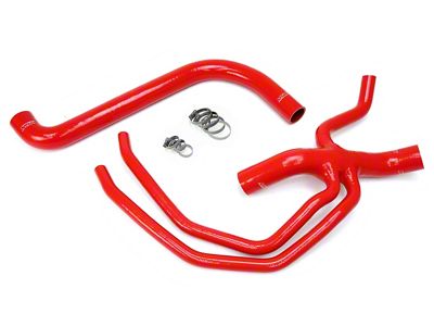 HPS Silicone Radiator Coolant Hose Kit; Red (99-03 F-150 Lightning)