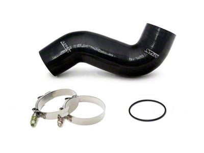 HPS Intercooler Cold Side Charge Pipe; Wrinkle Black (11-16 6.7L Powerstroke F-250 Super Duty)