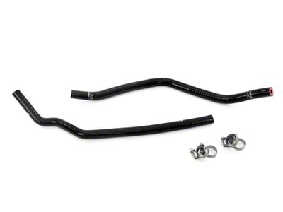 HPS Silicone Coolant Tank Supply Hose Kit; Black (03-07 6.0L Powerstroke F-250 Super Duty)