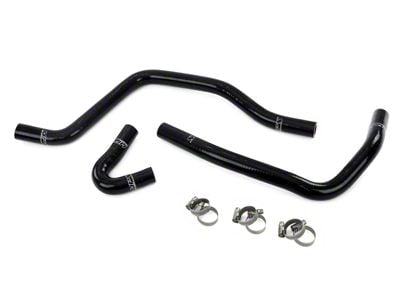 HPS Silicone Heater Coolant Hose Kit; Black (03-07 6.0L Powerstroke F-250 Super Duty)