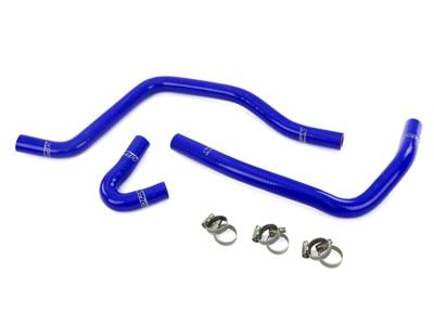 HPS Silicone Heater Coolant Hose Kit; Blue (03-07 6.0L Powerstroke F-250 Super Duty)