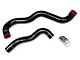 HPS Silicone Radiator Coolant Hose Kit; Black (03-07 6.0L Powerstroke F-250 Super Duty w/ Twin-Beam Suspension)