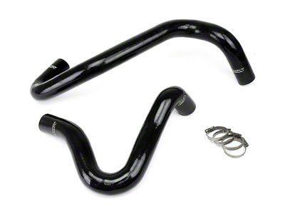 HPS Silicone Radiator Coolant Hose Kit; Black (01-03 7.3L Powerstroke F-250 Super Duty)