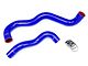 HPS Silicone Radiator Coolant Hose Kit; Blue (03-07 6.0L Powerstroke F-250 Super Duty w/ Twin-Beam Suspension)