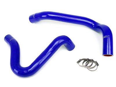 HPS Silicone Radiator Coolant Hose Kit; Blue (99-01 7.3L Powerstroke F-250 Super Duty)