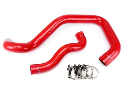 HPS Silicone Radiator Coolant Hose Kit; Red (03-07 6.0L Powerstroke F-250 Super Duty w/ Mono-Beam Suspension)