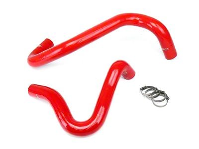 HPS Silicone Radiator Coolant Hose Kit; Red (01-03 7.3L Powerstroke F-250 Super Duty)