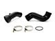 HPS Intercooler Cold Side Charge Pipe; Wrinkle Black (17-24 6.7L Powerstroke F-350 Super Duty)