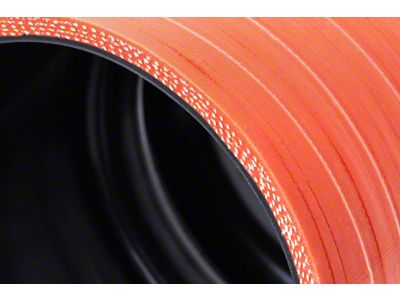 HPS High Temp Aramid Reinforced Silicone Hot Side Intercooler Hose Boot Kit; Orange (10-12 6.7L RAM 2500)