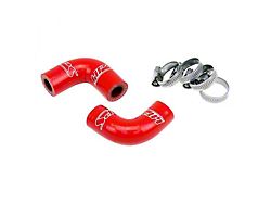 HPS Silicone Oil Cooler Coolant Elbow Hose Kit; Red (2006 5.7L RAM 2500; 03-06 5.9L RAM 2500)