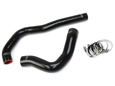 HPS Silicone Radiator Coolant Hose Kit; Black (99-02 5.9L I6 RAM 2500)