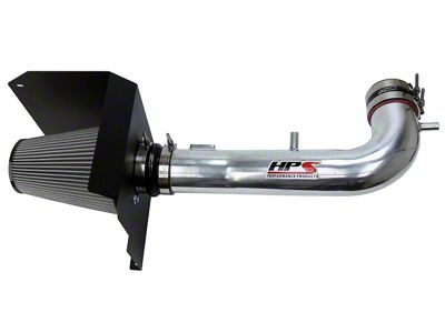 HPS Shortram Cold Air Intake; Polished (14-18 5.3L Sierra 1500)