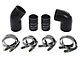 HPS High Temp Aramid Reinforced Silicone Intercooler Hose Boot Kit; Black (Late 04-05 6.6L Duramax Sierra 2500 HD)